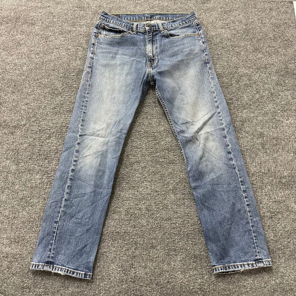 Levi's Jeans Mens Size 34x30 Blue 514 Straight Fit Stretch Denim Casual Wash